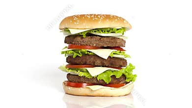 Burger Build time-lapse