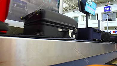 Baggage carousel at the airport