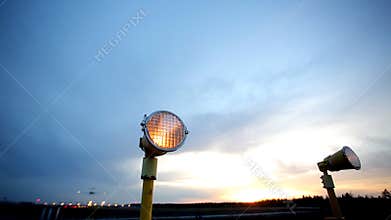 Plane passes overhead