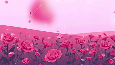 Roseate Plains: A Gentle Field of Red