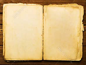 Vintage open book