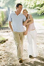 Couple on summer walk