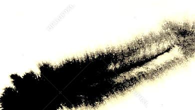 Scar ink is applied with a wet sheet of paper