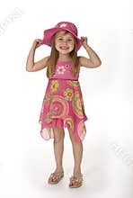 Cute Girl in Summer Wear