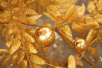 Golden Christmas Decorations