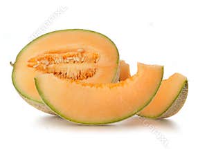 Ripe cantaloupe melon