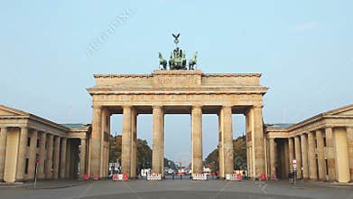 Brandenburg gate (Brandenburger Tor) in Berlin, Germany