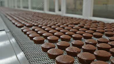 Brownie baking production plant
