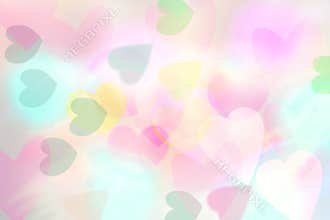 Heart bokeh background, Love Valentine's day background