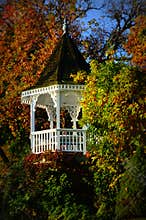 White Gazebo, Fall Colors