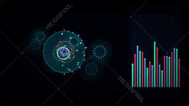 Microscopic Hantavirus Andes Strain Pathogen Cell 3D Loop