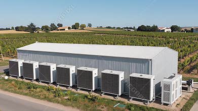 AI Units installed near large building