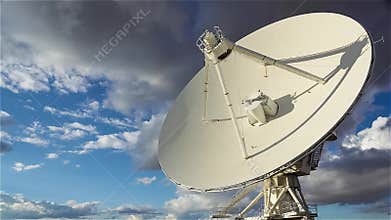 Time-lapse of single dish of the Very Large Array Radio Observatory