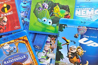 A collection of films by Disney Pixar Animation Studios on Blu-ray