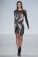 NEW YORK, NY - SEPTEMBER 04: A model walks the runway at Richard Chai Love Spring 2015 fashion show