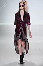 NEW YORK, NY - SEPTEMBER 04: A model walks the runway at Richard Chai Love Spring 2015 fashion show