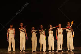 Contemporary Dance Ensemble Taking Final Curtain Call