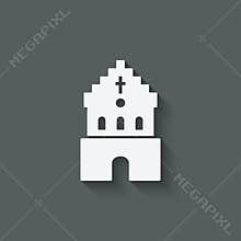 Catholic church religious symbol