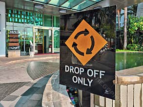 Drop off only sign