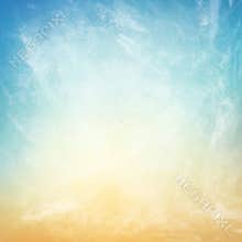 Clouds on a textured vintage paper background
