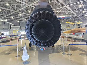 Closeup of the J-79 turbojet engine