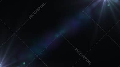 Lens flare transition overlays