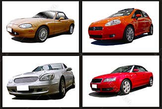 Collage of cars