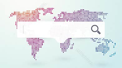 Job search worldwide with a map