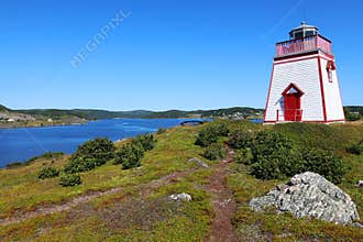 Lighthouse at Fort Point, Trinity, Newfoundland