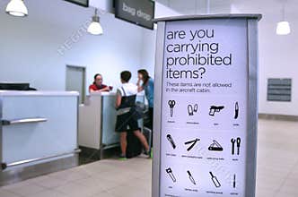Airport security - prohibited and restricted baggage items