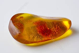 Amber stone close-up