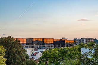 Palas Campus at sunset in Iasi, Romania