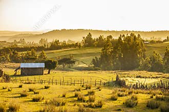 Farms and mountains, Ethiopia