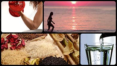 Healthy life montage