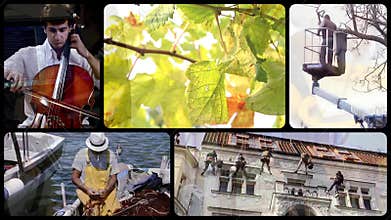 Men at work composition