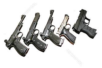 Five guns