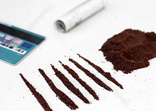 Coffee addiction concept