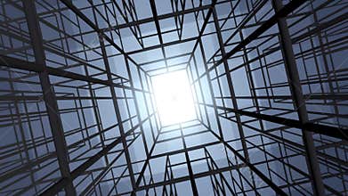 Moving through abstract construction structure