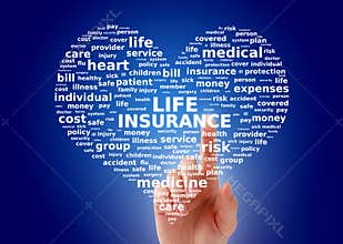 Life insurance collage.