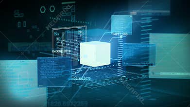 Digital Data Code Network Interface Technology 4K