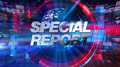 Special Report - Broadcast Graphics Title Animation 4K