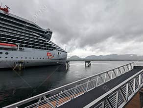Ketchikan, Alaska, USA 2026.05.13. - Virgin Voyages Brilliant Lady first port on her maiden voyage to Alaska