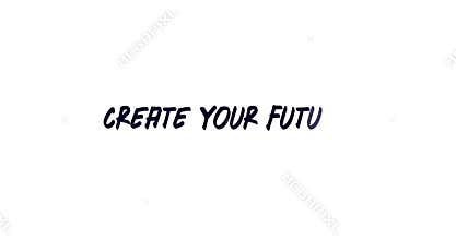 Animated motivational quote with dynamic typography and inspiring text