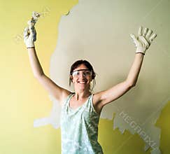 Woman painting