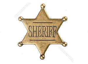 Vintage sheriff star badge