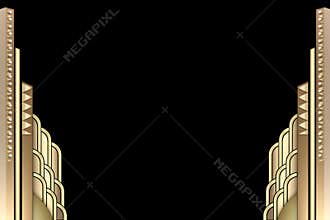 Art Deco building border