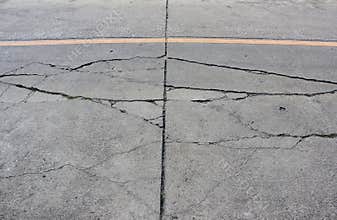 Damaged road