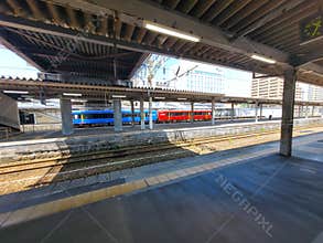 Platforms at JR Akita station