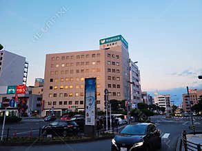 Evening in the city of Tsu