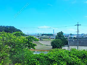 Traveling through the suburbs of Osaka